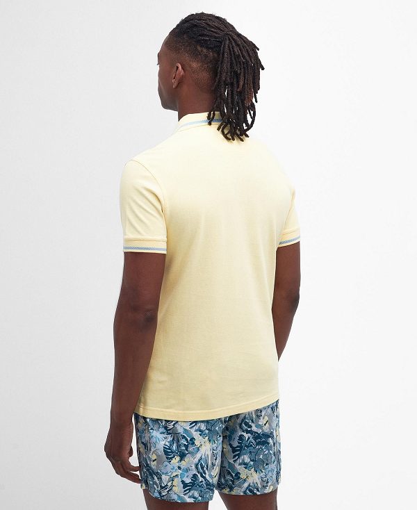 Barbour Newbridge Polo Shirt Citron | BABO88142