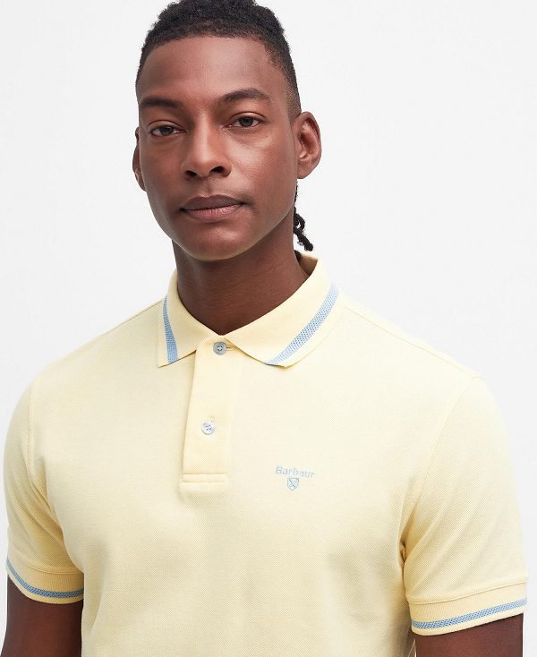 Barbour Newbridge Polo Shirt Citron | BABO88142