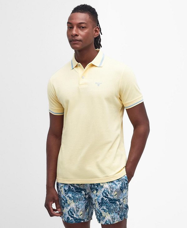 Barbour Newbridge Polo Shirt Citron | BABO88142