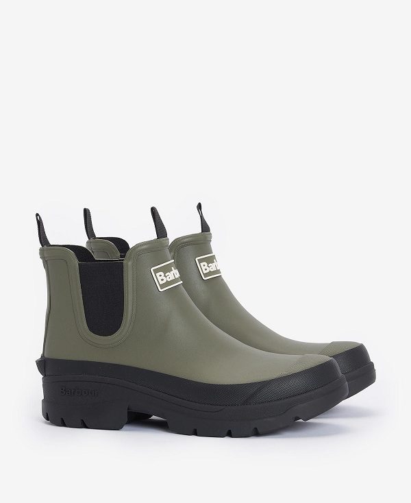 Barbour Nimbus Ankle Wellingtons Olivengrøn Sort | BABO89935