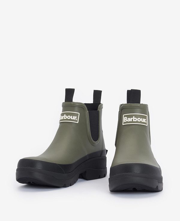 Barbour Nimbus Ankle Wellingtons Olivengrøn Sort | BABO89935