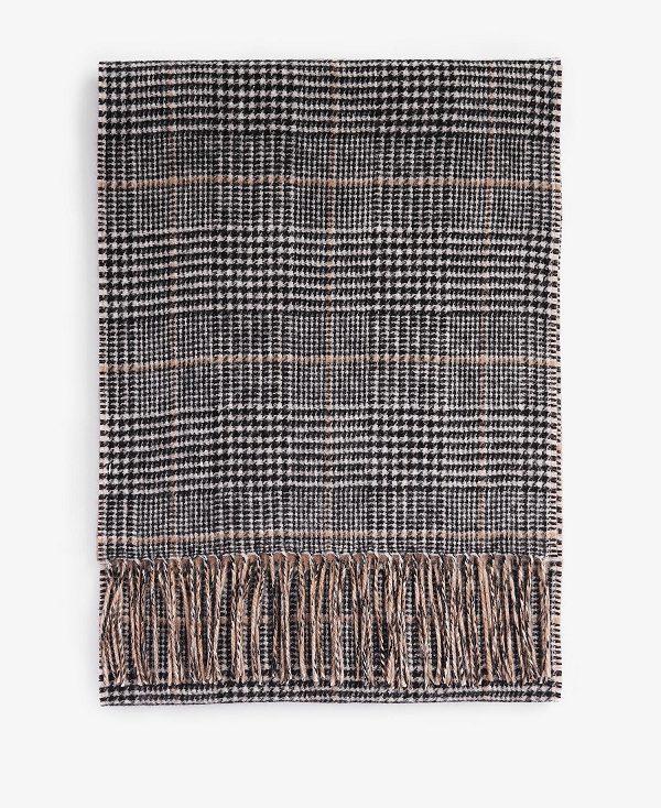 Barbour Noelle Reversible Check Scarf Brune | BABO90121