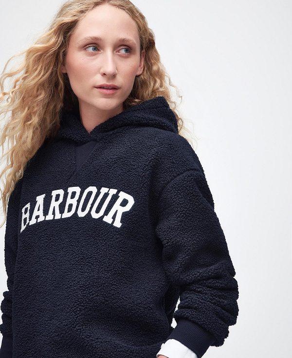 Barbour Northumberland Fleece Hoodie Mørkeblå | BABO89790