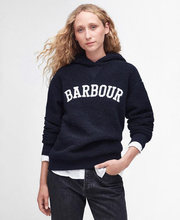 Barbour Northumberland Fleece Hoodie Mørkeblå | BABO89790