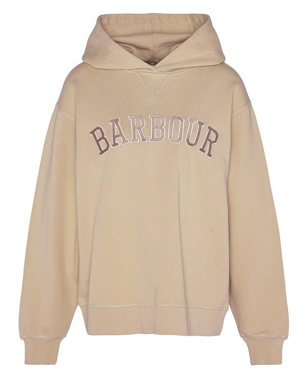 Barbour Northumberland Hoodie Hvide | BABO89809