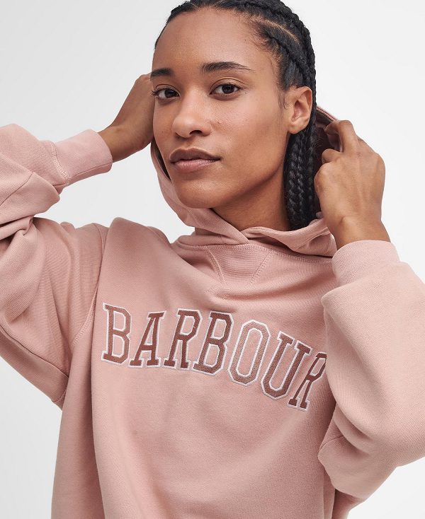 Barbour Northumberland Hoodie Lyserød | BABO89811