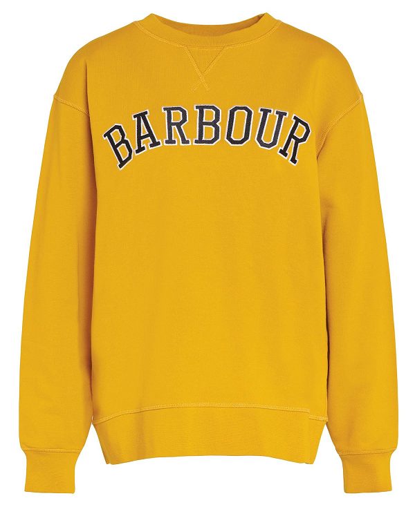 Barbour Northumberland Sweatshirt Gul | BABO89686