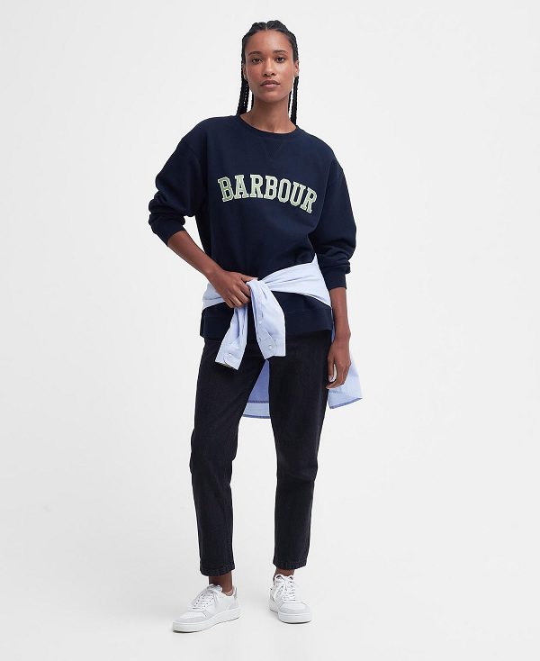 Barbour Northumberland Sweatshirt Mørkeblå | BABO89689