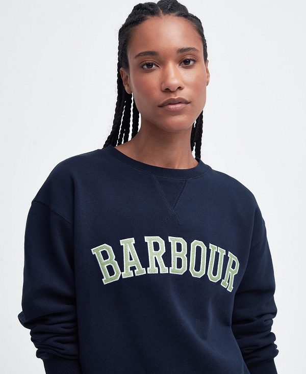 Barbour Northumberland Sweatshirt Mørkeblå | BABO89689