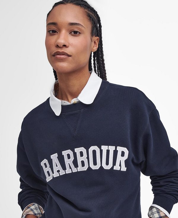 Barbour Northumberland Sweatshirt Mørkeblå | BABO89803