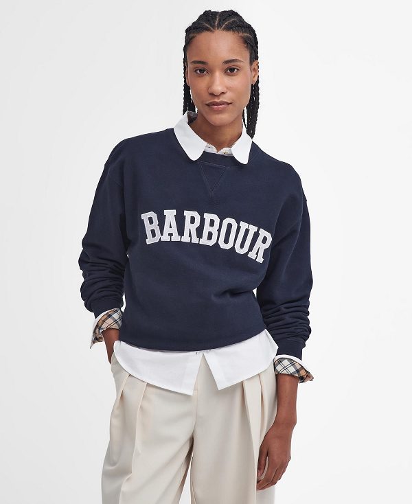 Barbour Northumberland Sweatshirt Mørkeblå | BABO89803