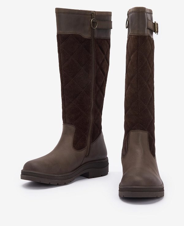 Barbour Oak Knee-high Boots Brune | BABO89873