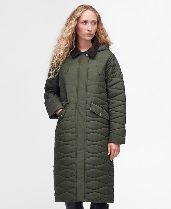 Barbour Oakfield Quilted Jacket Olivengrøn | BABO89281