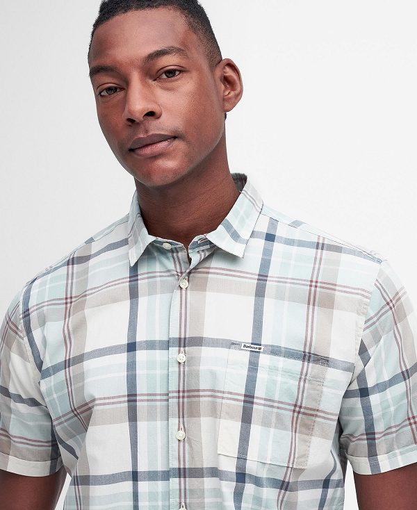 Barbour Oakfield Regular Short-sleeved Shirt Flerfarvede | BABO87768