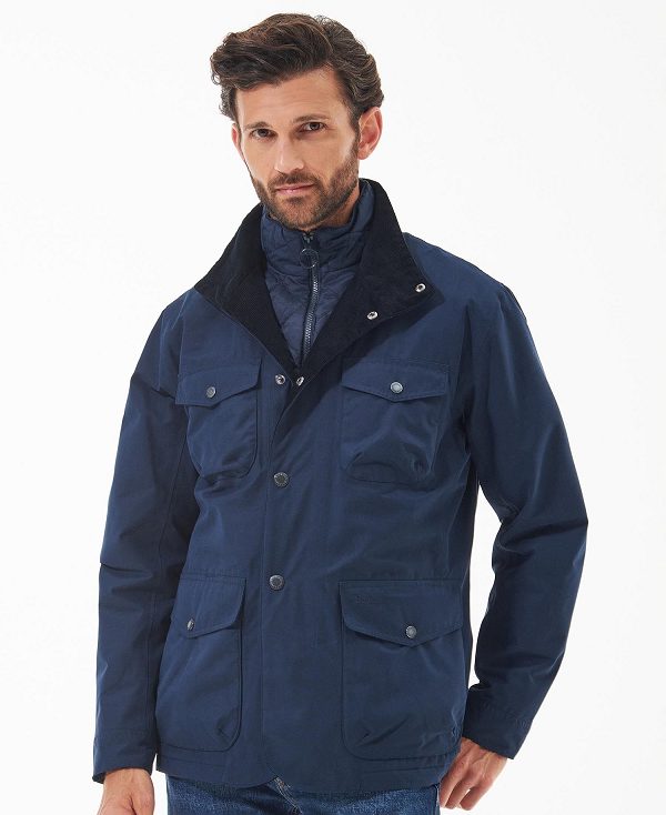 Barbour Ogston Waterproof Jacket Sort | BABO87421