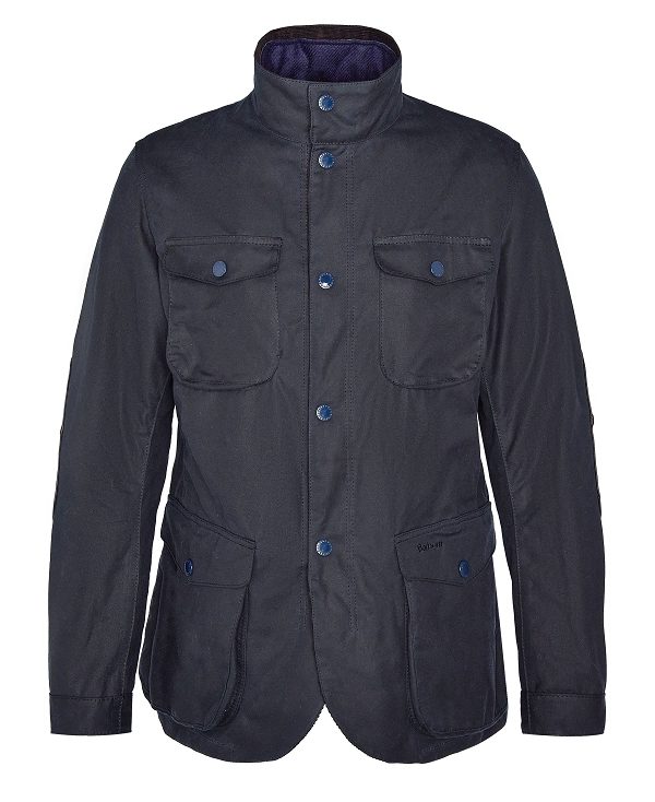 Barbour Ogston Wax Jacket Mørkeblå | BABO87240