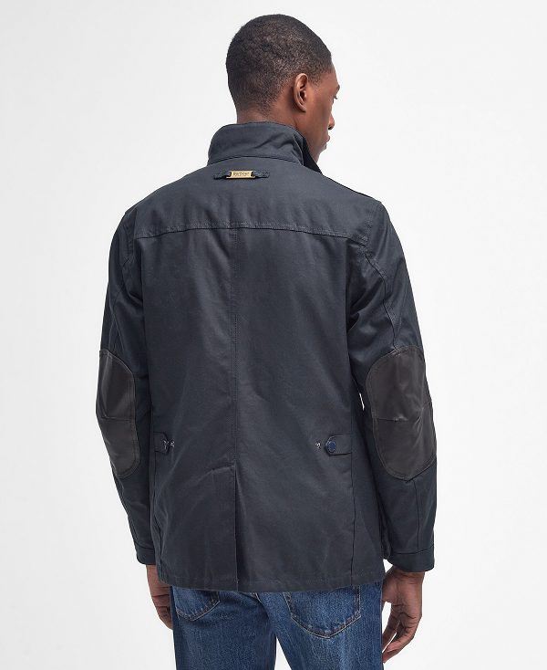 Barbour Ogston Wax Jacket Mørkeblå | BABO87240