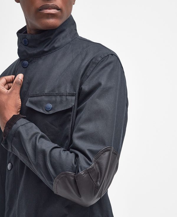 Barbour Ogston Wax Jacket Mørkeblå | BABO87240