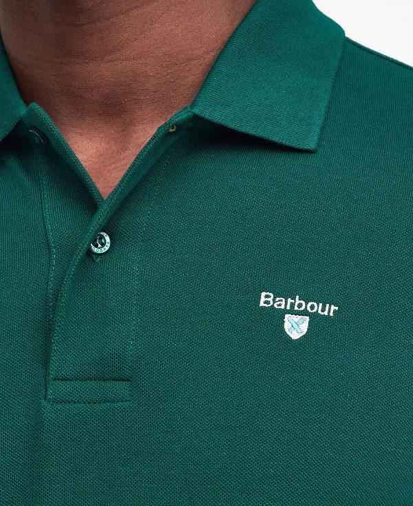 Barbour Original Sports Long-sleeved Polo Shirt Grøn | BABO88222