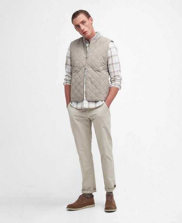 Barbour Orton Quilted Gilet Grå | BABO87506