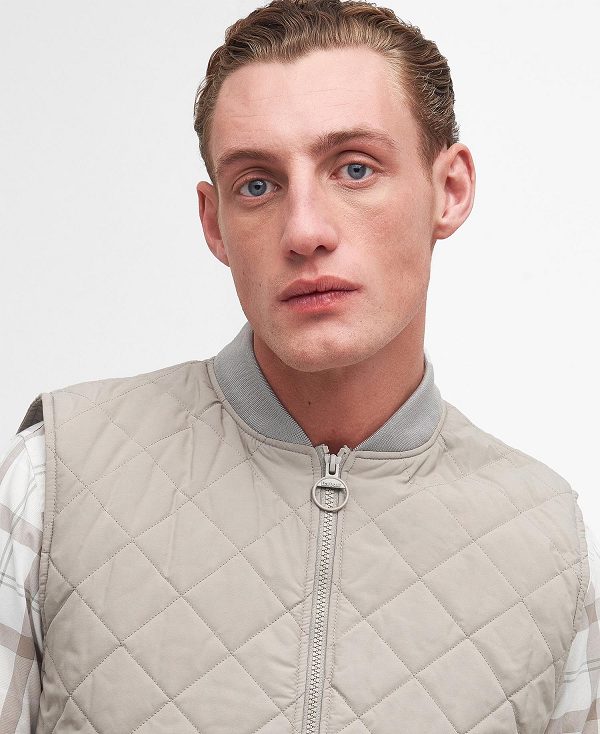 Barbour Orton Quilted Gilet Grå | BABO87506