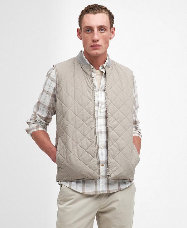 Barbour Orton Quilted Gilet Grå | BABO87506