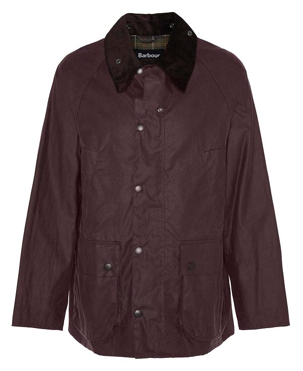 Barbour Os Bedale Waxed Jacket Bordeaux | BABO87257