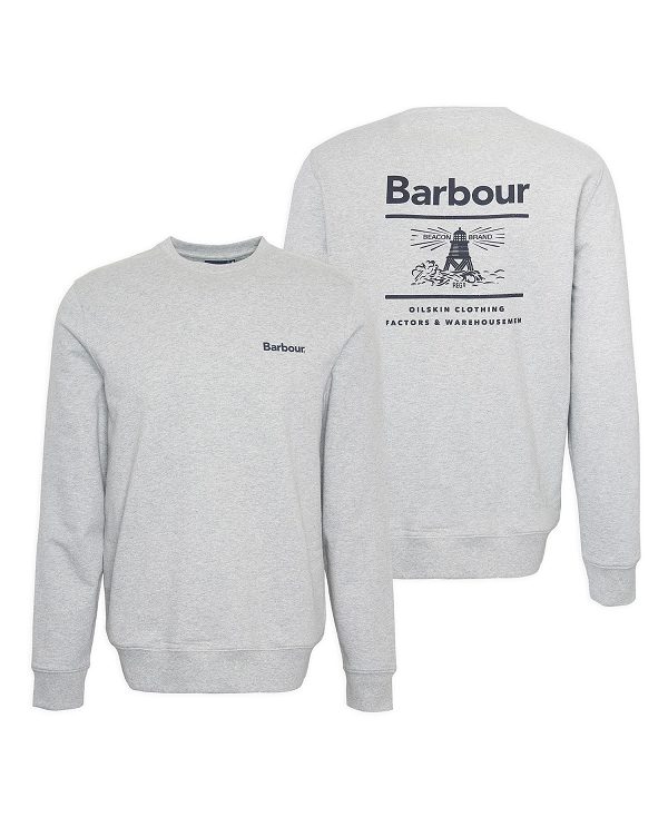 Barbour Ossett Graphic Sweatshirt Grå | BABO88451