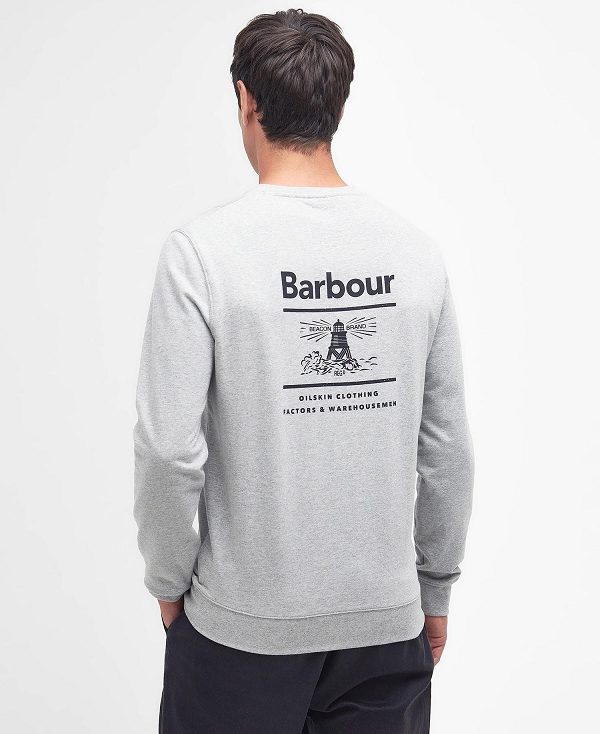 Barbour Ossett Graphic Sweatshirt Grå | BABO88451