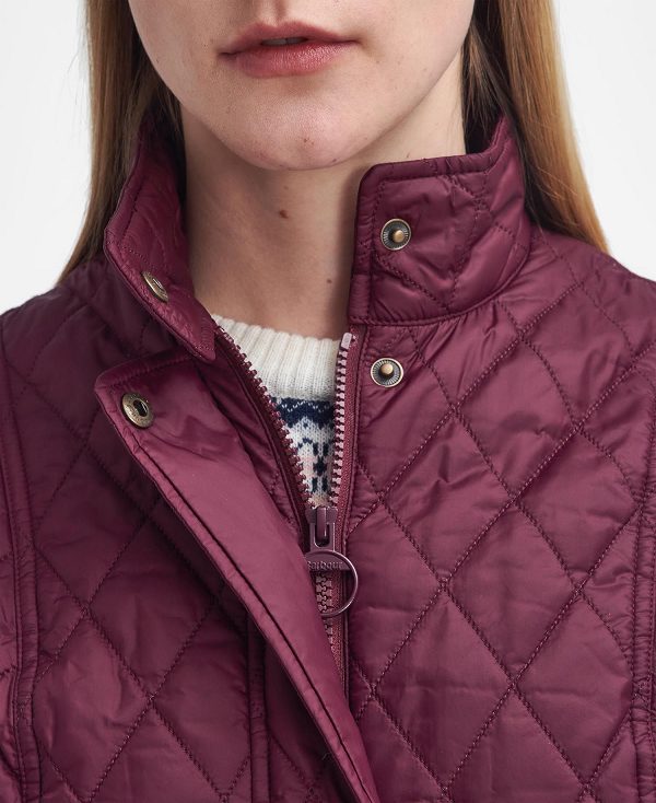 Barbour Otterburn Gilet Mørkerød | BABO89457