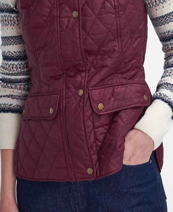 Barbour Otterburn Gilet Mørkerød | BABO89457