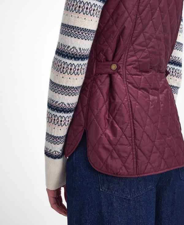 Barbour Otterburn Gilet Mørkerød | BABO89457