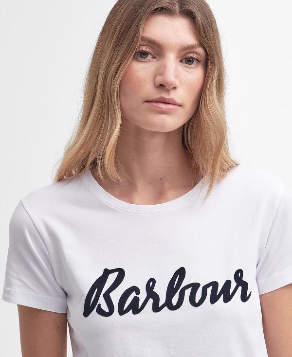 Barbour Otterburn T-shirt Hvide | BABO89556