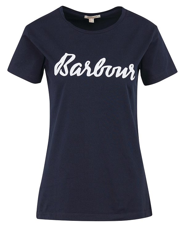 Barbour Otterburn T-shirt Mørkeblå | BABO89534