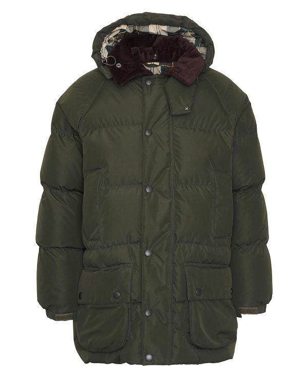 Barbour Oversized Beaufort Puffer Jacket Sort | BABO87388