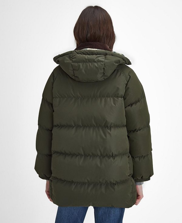 Barbour Oversized Beaufort Puffer Jacket Sort | BABO87388