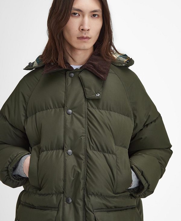 Barbour Oversized Beaufort Puffer Jacket Sort | BABO87388