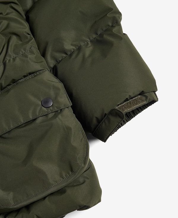 Barbour Oversized Beaufort Puffer Jacket Sort | BABO87388