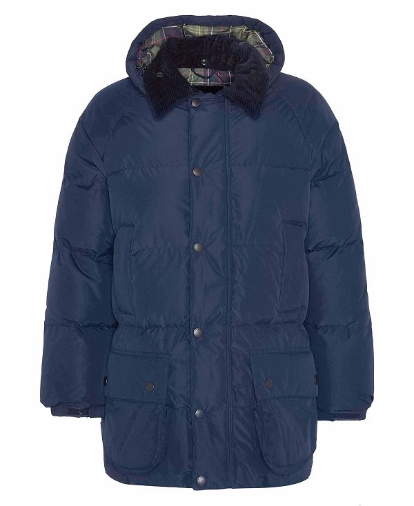 Barbour Oversized Beaufort Puffer Jacket Mørkeblå | BABO87389