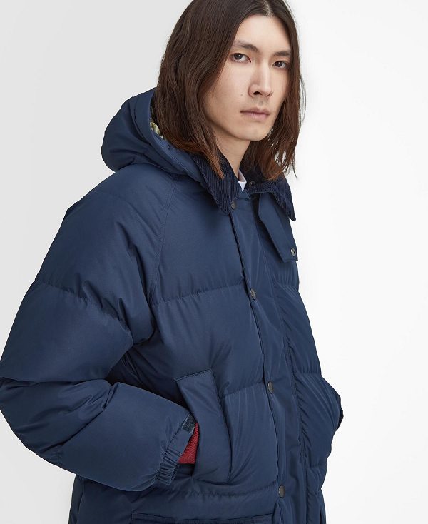 Barbour Oversized Beaufort Puffer Jacket Mørkeblå | BABO87389