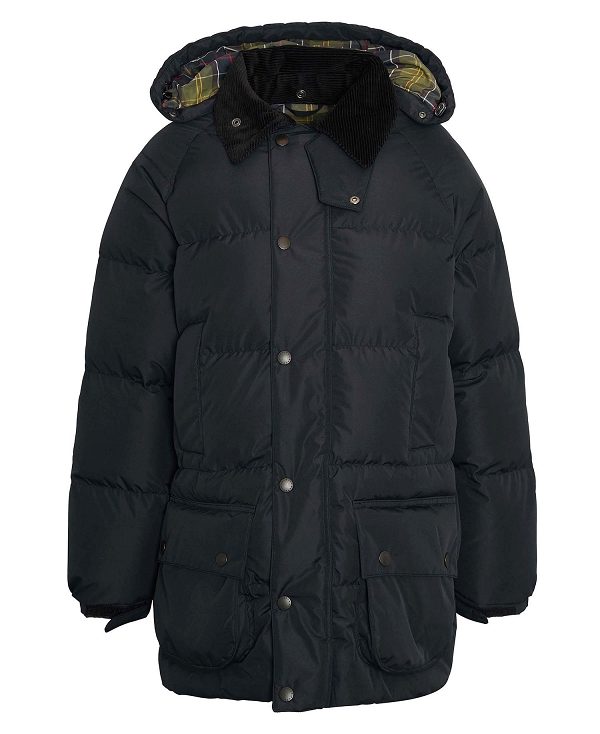 Barbour Oversized Beaufort Puffer Jacket Sort | BABO87390