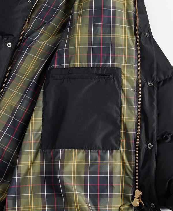 Barbour Oversized Beaufort Puffer Jacket Sort | BABO87390