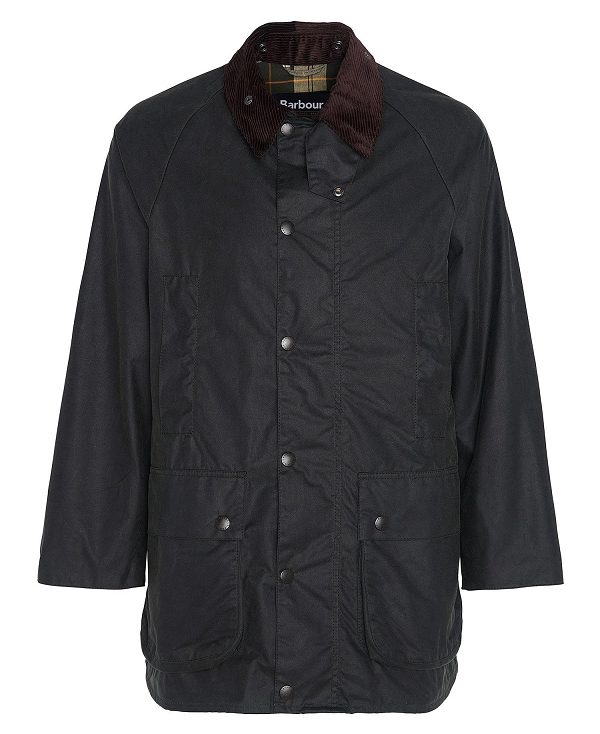 Barbour Oversized Beaufort Waxed Jacket Sort | BABO87276