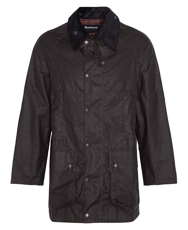 Barbour Oversized Beaufort Waxed Jacket Sort | BABO87277