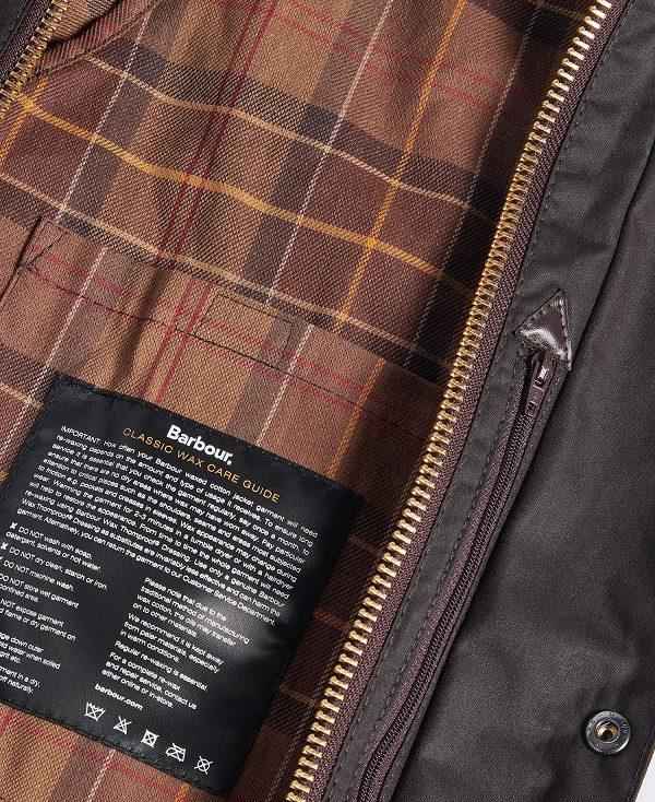 Barbour Oversized Beaufort Waxed Jacket Sort | BABO87277