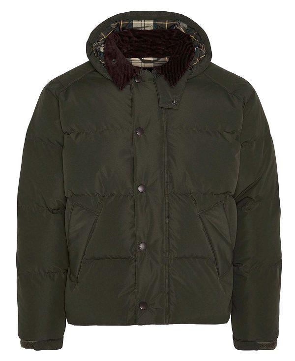 Barbour Oversized Transport Puffer Jacket Sort | BABO87380