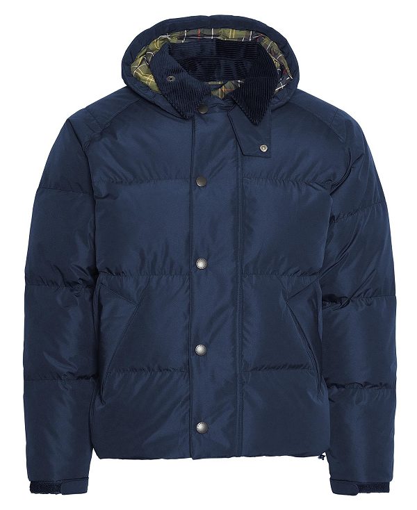 Barbour Oversized Transport Puffer Jacket Mørkeblå | BABO87381