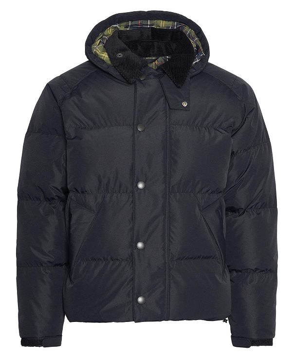 Barbour Oversized Transport Puffer Jacket Sort | BABO87382