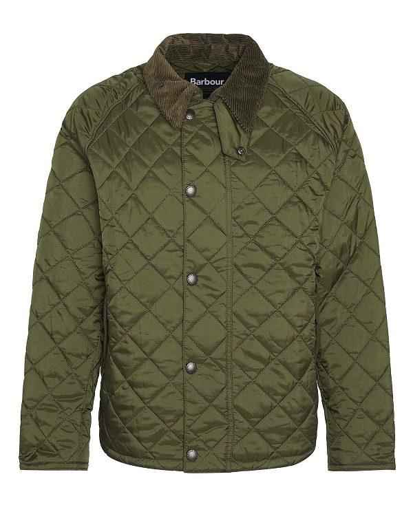 Barbour Oversized Transport Quilted Jacket Olivengrøn | BABO87386