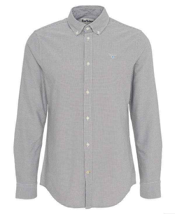 Barbour Oxford Tailored Long-sleeved Gingham Shirt Grøn | BABO87713